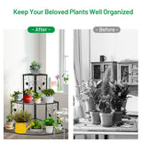 NNECW 3-Tier Metal Corner Plant Stand for Indoor & Outdoor Use