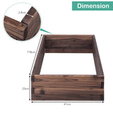 NNECW Raised Bed Open Elevated Planter Box Herbs Vegetable for Garden