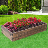 NNECW Raised Bed Open Elevated Planter Box Herbs Vegetable for Garden