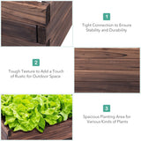 NNECW Raised Bed Open Elevated Planter Box Herbs Vegetable for Garden
