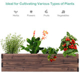 NNECW Raised Bed Open Elevated Planter Box Herbs Vegetable for Garden