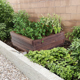 NNECW Square Raised Garden Bed with Stable Frame for Patio-2 pieces