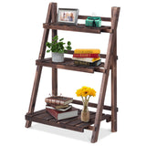 NNECW 3-Tier Foldable Plant Stand for Balcony Patio Garden Flower Shop