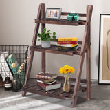 NNECW 3-Tier Foldable Plant Stand for Balcony Patio Garden Flower Shop