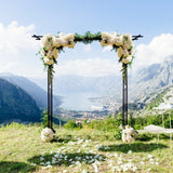 NNECW Garden Arch with Solid Steel Construction for Wedding