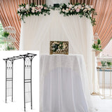 NNECW Garden Arch with Solid Steel Construction for Wedding