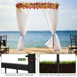 NNECW Garden Arch with Solid Steel Construction for Wedding