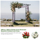 NNECW Garden Arch with Solid Steel Construction for Wedding