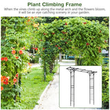 NNECW Garden Arch with Solid Steel Construction for Wedding