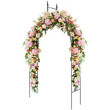 NNECW Metal Garden Arbor with Sturdy Construction for Various Climbing Plants