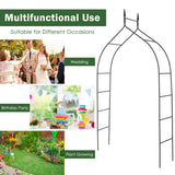 NNECW Metal Garden Arbor with Sturdy Construction for Various Climbing Plants