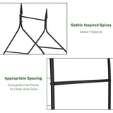 NNECW Metal Garden Arbor with Sturdy Construction for Various Climbing Plants