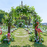 NNECW Metal Garden Arbor with Sturdy Construction for Various Climbing Plants