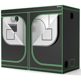 NNECW 242 cm x 122 cm x 201 cm Grow Tent Reflective Mylar Tent with Floor Tray Storage Bag