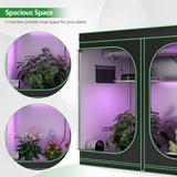 NNECW 242 cm x 122 cm x 201 cm Grow Tent Reflective Mylar Tent with Floor Tray Storage Bag
