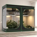 NNECW 242 cm x 122 cm x 201 cm Grow Tent Reflective Mylar Tent with Floor Tray Storage Bag