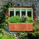 NNECW Window Mounted Flower or Vegetable Planter for Garden-S