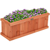 NNECW Window Mounted Flower or Vegetable Planter for Garden-S