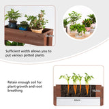 NNECW 3 Tier Wooden Flower Rack with Water-saving Design For Indoor Outdoor