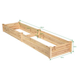 NNECW Raised Garden Bed Elevated Planter Box with Divider