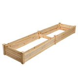 NNECW Raised Garden Bed Elevated Planter Box with Divider