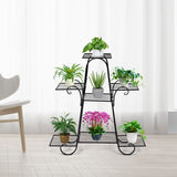 NNECW 7 Shelf Classic Metal Plant Stand for Indoor & Outdoor
