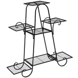 NNECW 7 Shelf Classic Metal Plant Stand for Indoor & Outdoor