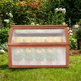 NNECW Portable Green House with Fir Wood for Flowers