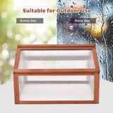 NNECW Portable Green House with Fir Wood for Flowers