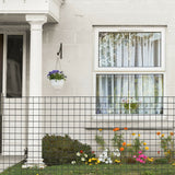 NNECW Patio Safety Mesh Fence with Sturdy Frame for Garden