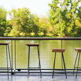 NNECW Patio Safety Mesh Fence with Sturdy Frame for Garden