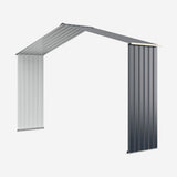 NNECW Outdoor Storage Shed with 4 Vents and Double Sliding Door-340cm Storage Shed Extension