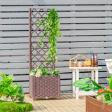 NNECW Standing Planted Raised Bed with Drainage Hole for Garden