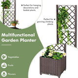 NNECW Standing Planted Raised Bed with Drainage Hole for Garden