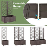 NNECW Raised Garden Bed with Self-Watering Device for Garden