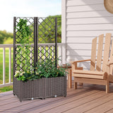 NNECW Raised Garden Bed with Self-Watering Device for Garden