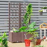 NNECW Raised Garden Bed with Self-Watering Device for Garden