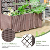 NNECW Raised Garden Bed with Self-Watering Device for Garden