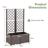 NNECW Raised Garden Bed with Self-Watering Device for Garden