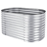 NNECW Metal Planter Box with Open Base for Growing Vegetables Flowers