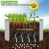 NNECW Metal Planter Box with Open Base for Growing Vegetables Flowers