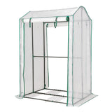 NNECW Walk-in Garden Greenhouse with Zippered Doors for Outdoor