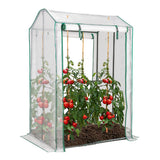 NNECW Walk-in Garden Greenhouse with Zippered Doors for Outdoor
