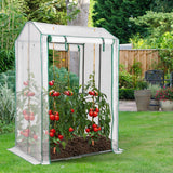 NNECW Walk-in Garden Greenhouse with Zippered Doors for Outdoor