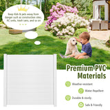 NNECW PVC Privacy Fence Panels with 3 Cuspidal Foot Stakes for Garden & Patio