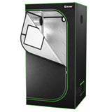 NNECW 91cm x 91cm x 183cm Indoor Plant Growth Tent wIth Floor Tray Storage Bag