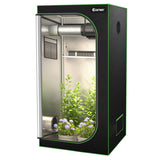 NNECW 91cm x 91cm x 183cm Indoor Plant Growth Tent wIth Floor Tray Storage Bag