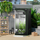 NNECW 91cm x 91cm x 183cm Indoor Plant Growth Tent wIth Floor Tray Storage Bag