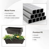 NNECW 4-Tier Vertical Raised Garden Bed with 4 Container Boxes for Vegetables Herbs