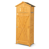 NNECW Outdoor Storage Cabinet with Lockable Doors for Garden